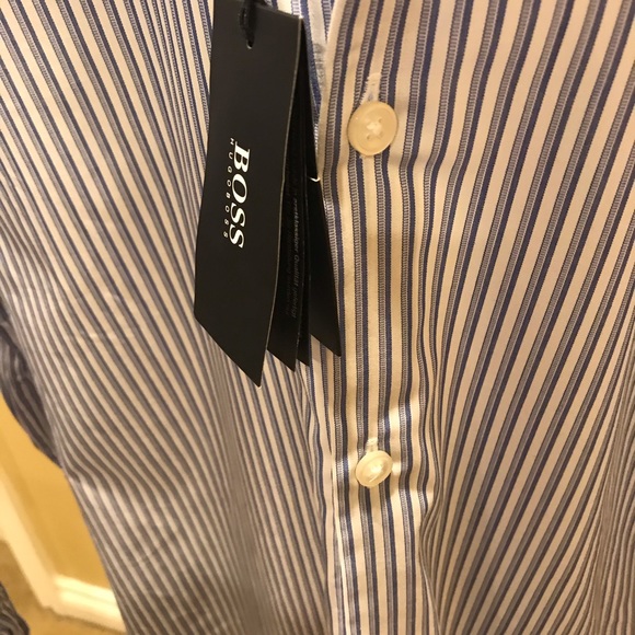 Hugo boss dress shirt sharp fit size 15.5 regular - Picture 4 of 4